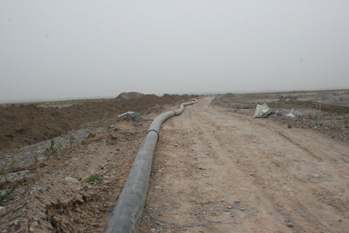 山东东方管业有限公司赴喀什钢铁项目供水工程