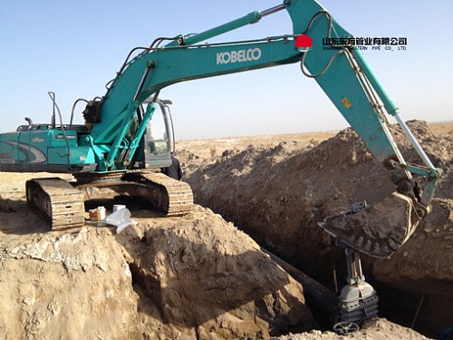 喀什钢铁项目施工现场